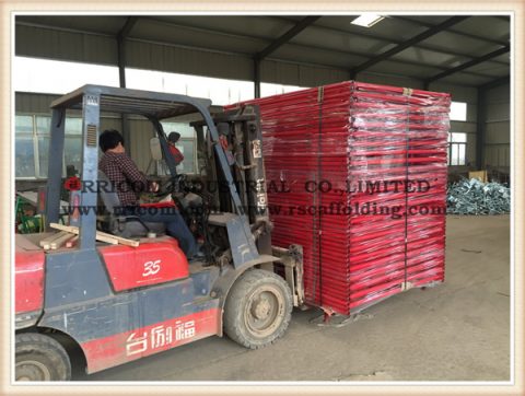 scaffolding packing process
