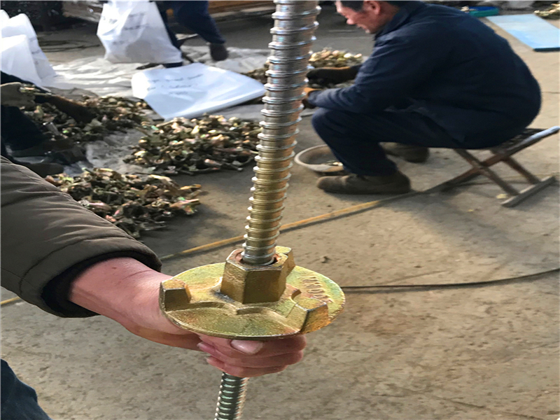 tie rod and wing nut galvanized 
